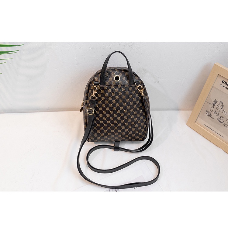 Balo CHUWANGLIN bằng da nhỏ gọn phong cách trẻ trung thời trang cho nữ