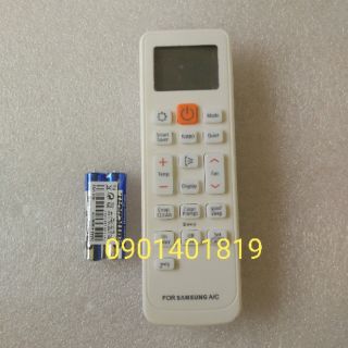 Điều khiển máy lạnh Samsung bầu nút cam