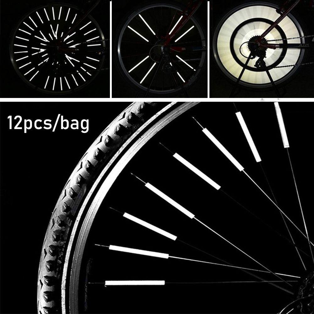 Túi 12 Ống Cảnh Báo An Toàn Chống Thấm Nước 8cm Gắn Bánh Xe Đạp