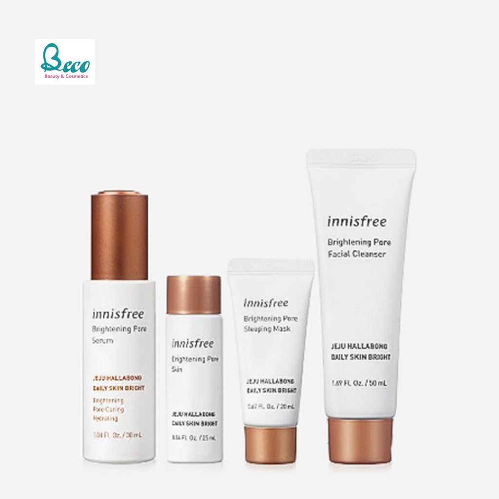 Bộ Sản Phẩm Đặc Biệt Chăm Sóc Dưỡng Sáng Da 3 Trong 1 Innisfree Brightening Pore Serum Set