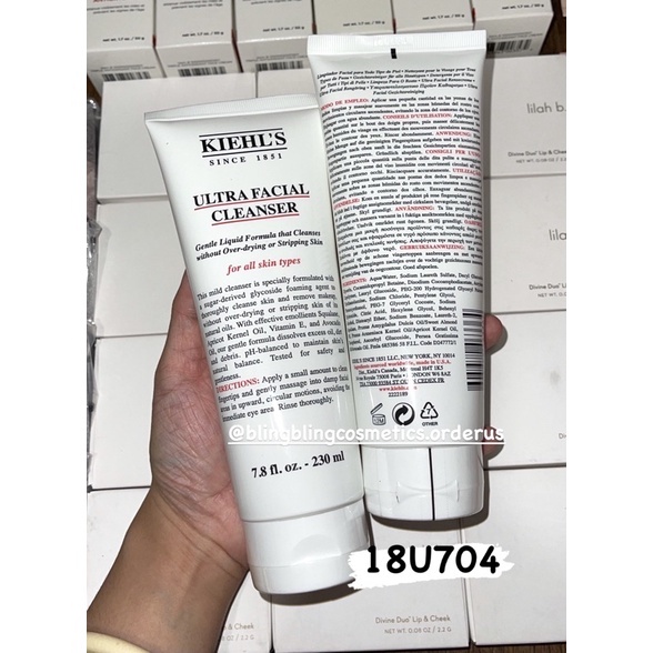 Sữa rửa mặt Kiehls Ultra fullsize 230ml