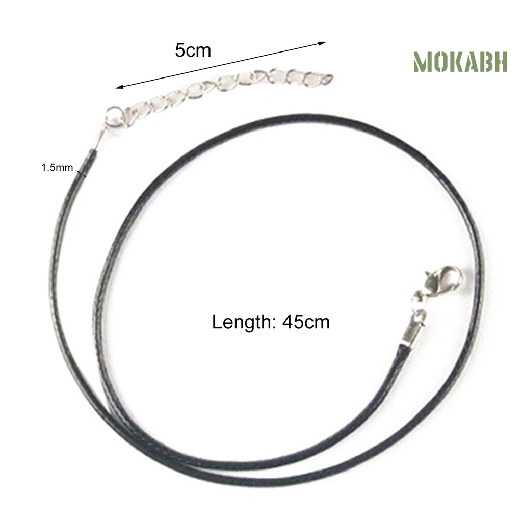 Set 10 Vòng Cổ Choker Bện Dây Giả Da Màu Đen Thời Trang Có Thể Điều Chỉnh