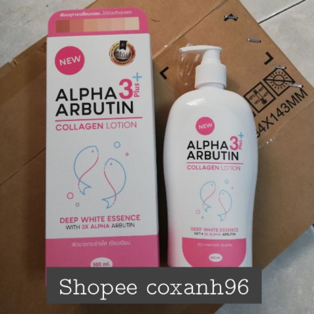 Lotion dưỡng thể Alpha arbutin 3 plus + collagen mẫu mới thái lan