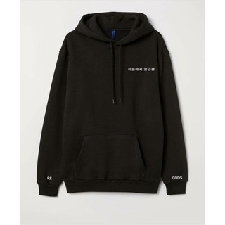 Áo hoodie chữ hàn