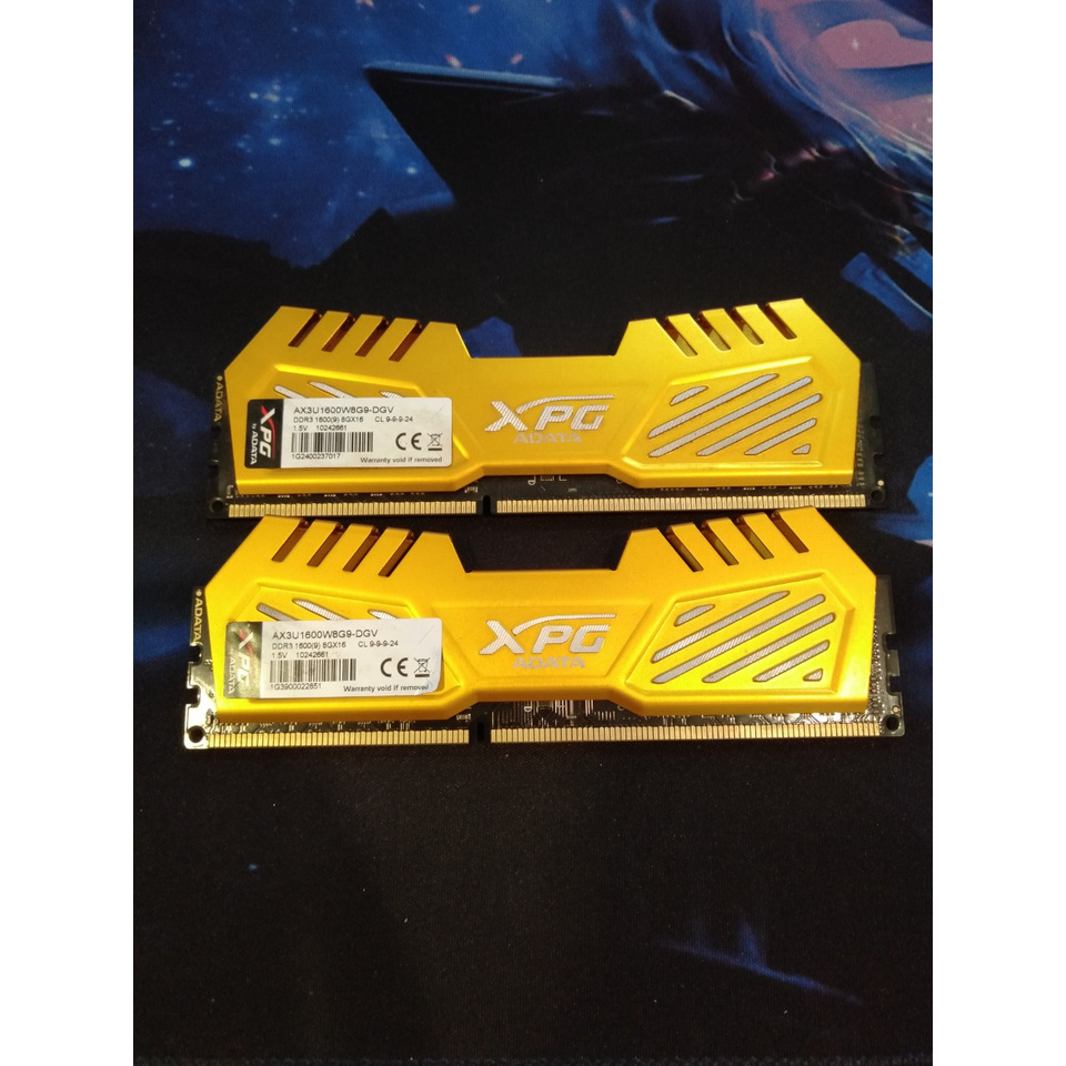 RAM DDR3 8GB Bus 1600Mhz ADATA XPG V2 HEATSINK (AX3U1600W8G9-DGV)