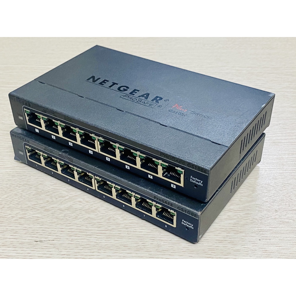 Bộ Chia Mạng 8-Port Gigabit Ethernet Plus Switch NETGEAR GS108E/GS308E Quản lý/VLAN