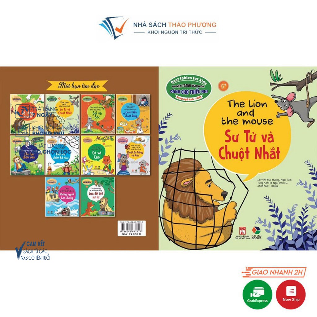 Sách - Sư tử và chuột nhắt (truyện tranh ngụ ngôn song ngữ Anh – Việt)