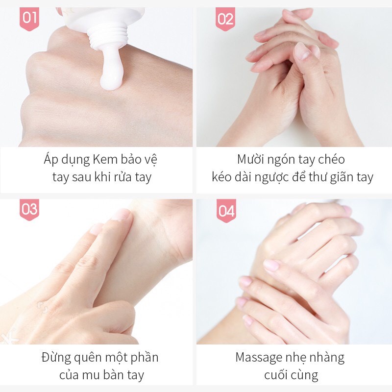 Kem dưỡng da tay nhiều mùi hương cấp ẩm trắng da mềm mịn