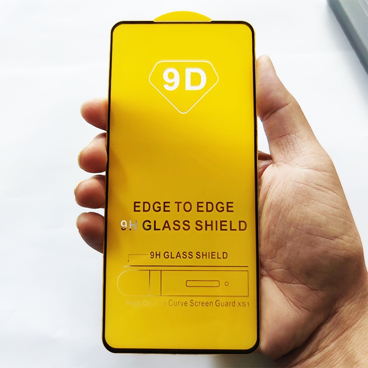 Kính Cường Lực Xiaomi Redmi Note 9S 9D Full Keo Full Màn - Miếng Dán Màn HÌnh Cao Cấp - Viền Đen