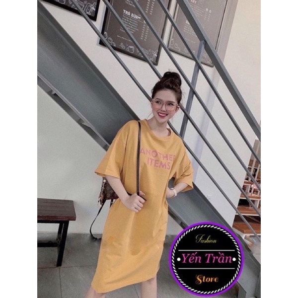 Đầm Suông form rộng có chữ Another . mẫu trend 2021