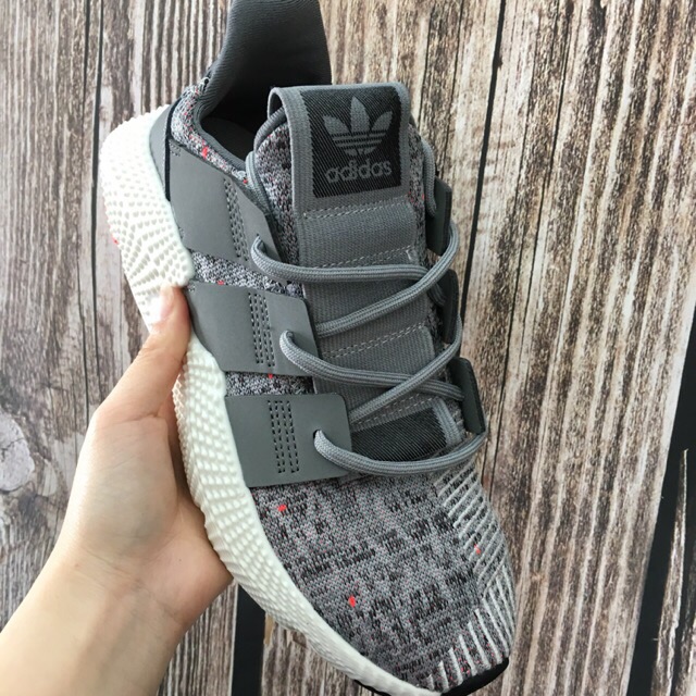 Giày thể thao sneaker Prophere xám cam đế trắng siêu nhẹ | BigBuy360 - bigbuy360.vn