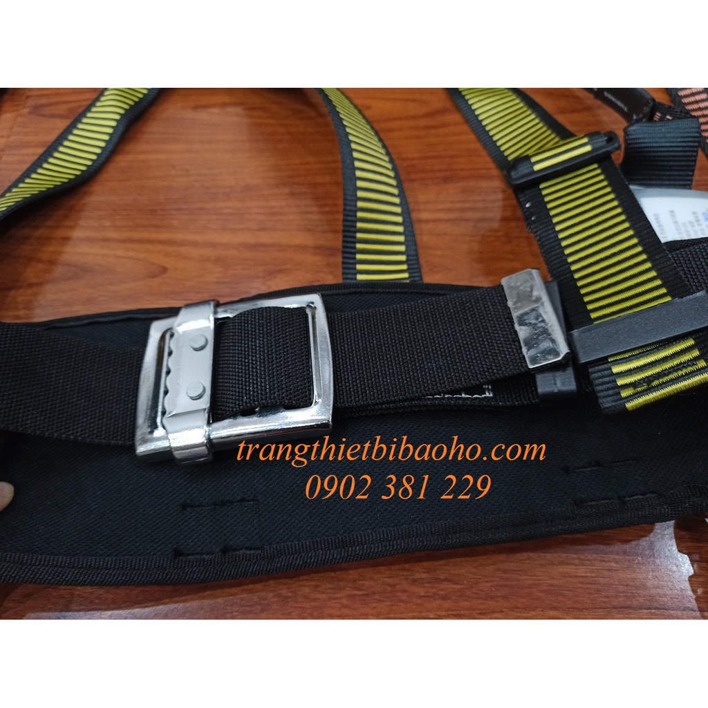 Dây an toàn bán thân Kukje Hàn Quốc1 móc thép mạ Niken CHỐNG SỐC - DBT-HQKJ-1MT(B)