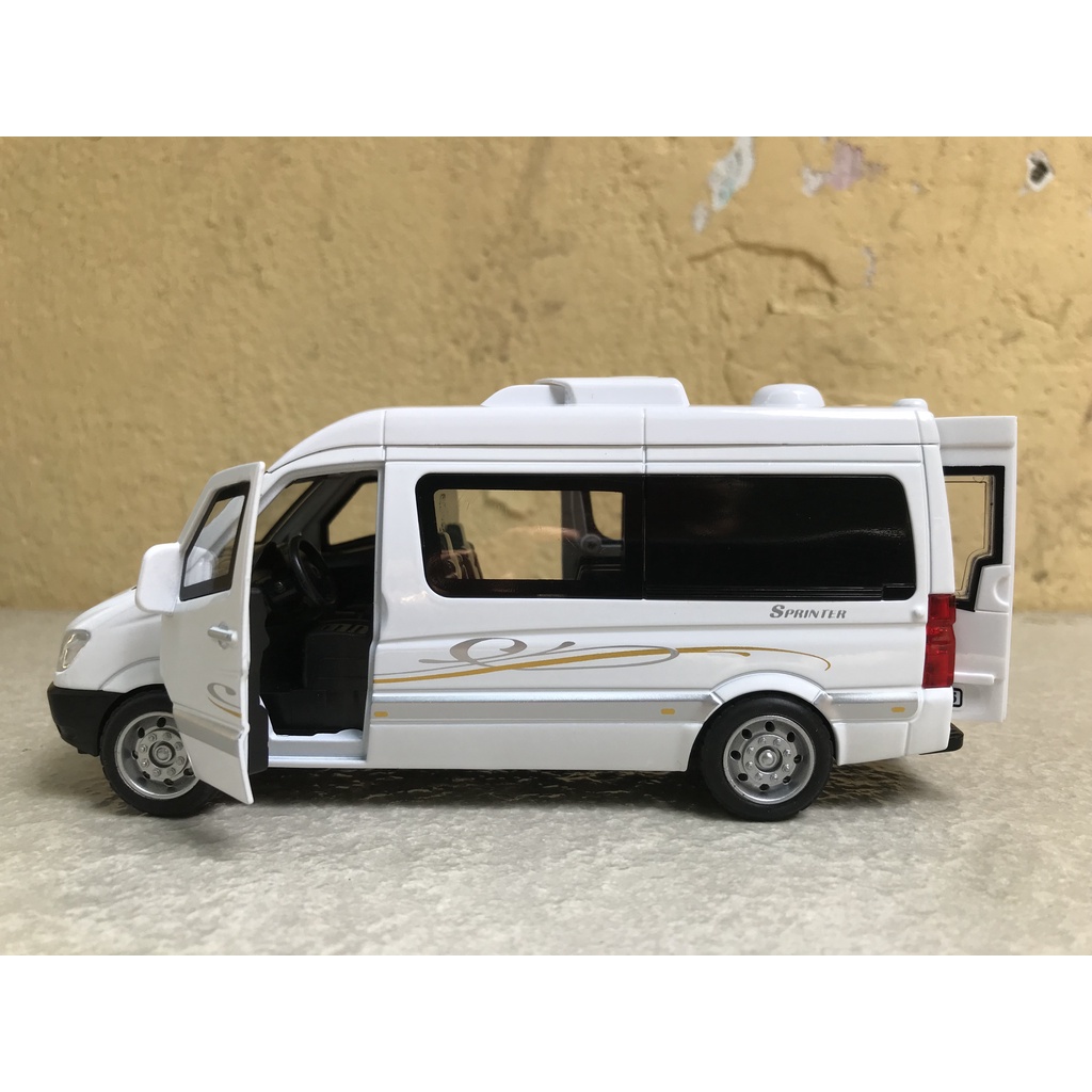 Mô hình xe ô tô Mercedes -Benz Sprinter - 1:32 em