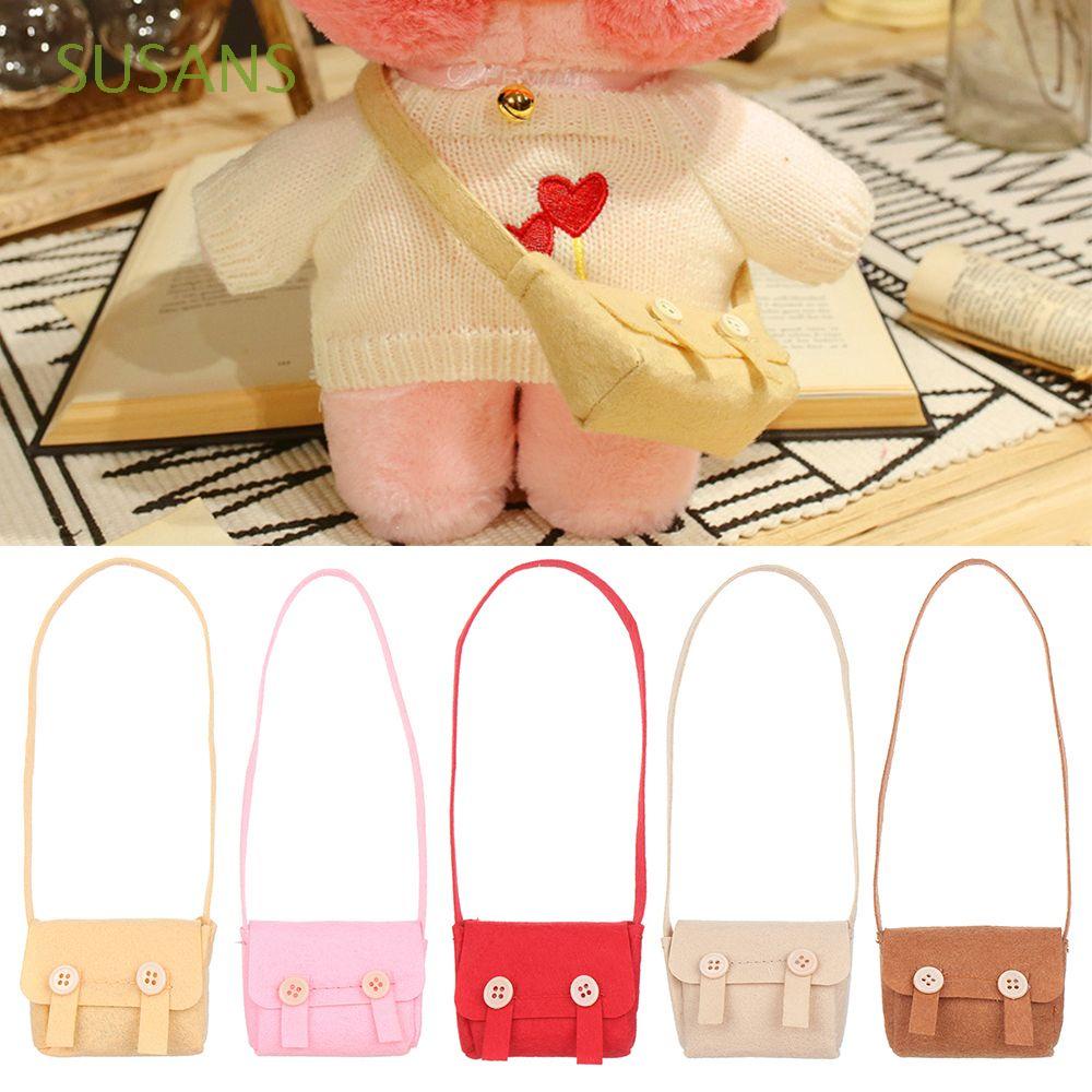 SUSANS Mini Doll Shoulder Bags Home Decoration Doll Accessories Plush Toy Doll Satchel Birthday Gifts Cute Children’s Toys For 30cm Toy Duck Dolls Outfit Bag/Multicolor