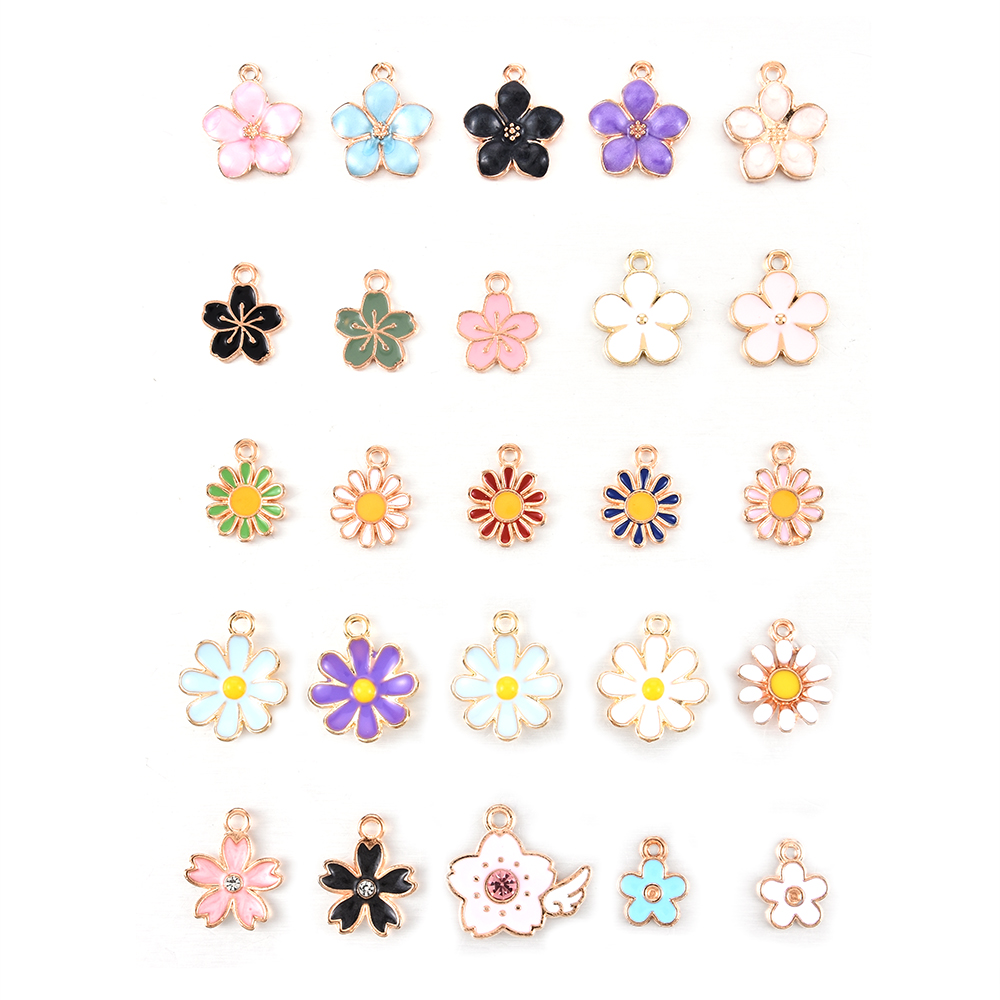 40 Mặt vòng cổ Hình Hoa Cúc Bằng Hợp Kim