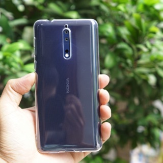 Ốp lưng dẻo cho Nokia 8 silicon trong suốt / Giá Rẻ