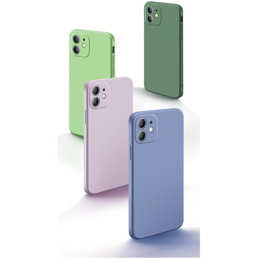Ốp Điện Thoại Gel Cao Su Silicone Lỏng Hình Vuông Chống Sốc Cho iPhone 13 Pro MAX 13 Pro 12 11 Pro MAX 12 11 Pro XS MAX