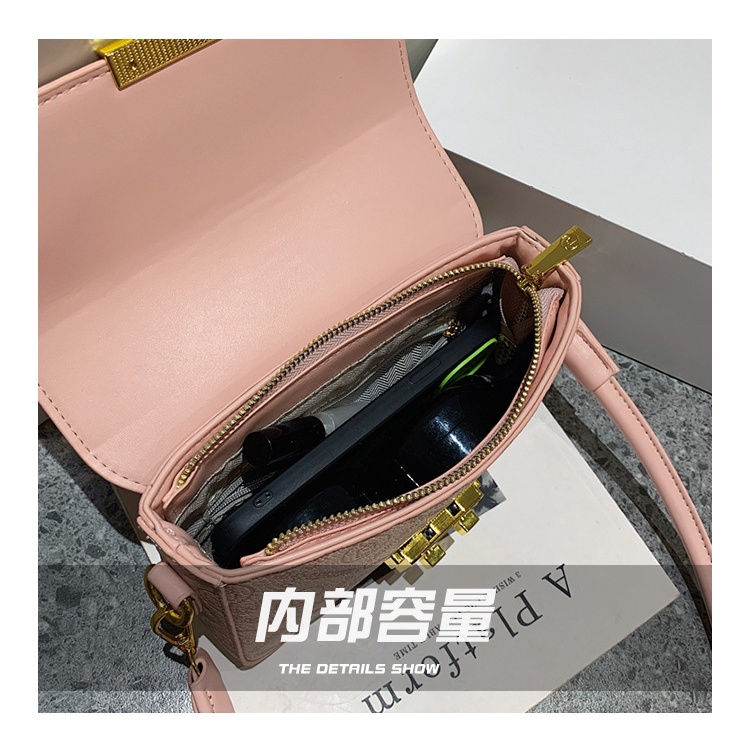 Túi đeo JASMIN NOIR chéo nắp gập in họa tiết thời trang cho nữ