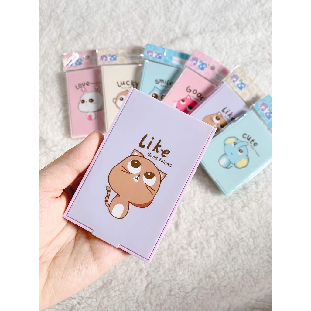 Bộ Gương Kèm Lược Gấp Gọn Hàn Quốc Xinh Xắn CUTE