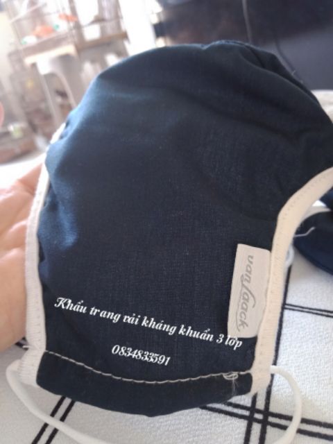 KHẨU TRANG VẢI KHÁNG KHUẨN 3 LỚP xưởng xuất tiêu chuẩn Châu Âu