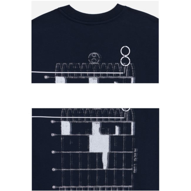 Áo Thun Dài Tay LOG X ADLV SPACE MEMORY SHIRT NAVY