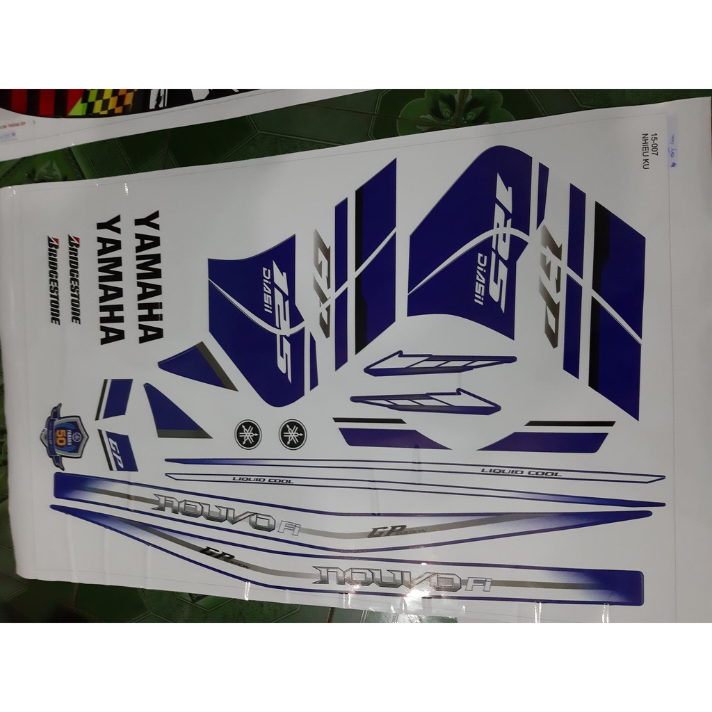 Tem rời nouvo 5 xanh trắng gp