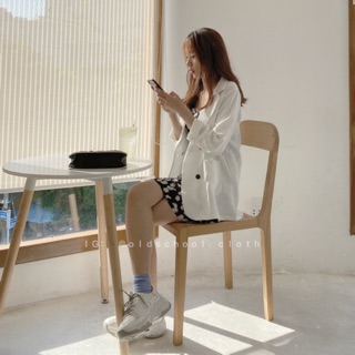 BLAZER TRẮNG 4 CÚC (ảnh thật/sẵn)