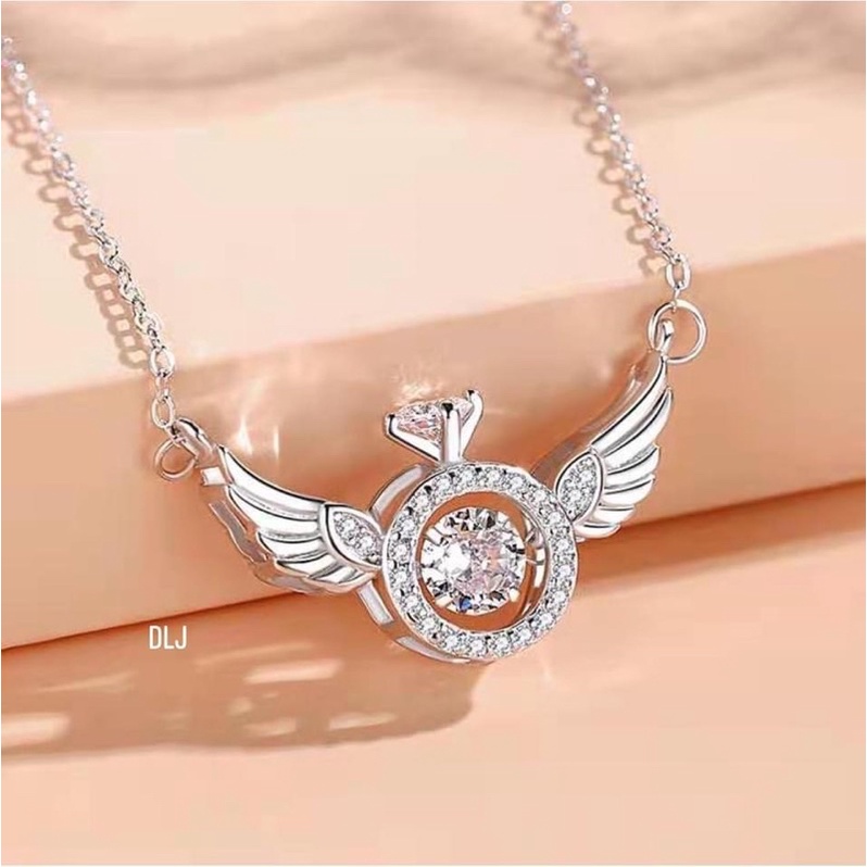 Dây chuyền Bạc liền mặt, dây thiên thần mẫu mới siêu Hot. Hàng làm kĩ dày dặn bóng đẹp long lanh Mainomi Shop Bạc Xinh