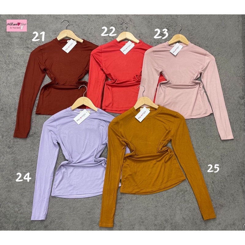 BỔ SUNG 10 MÀU CÒN THIẾU CỦA ÁO THUN TRƠN TAY DÀI BODY | BigBuy360 - bigbuy360.vn