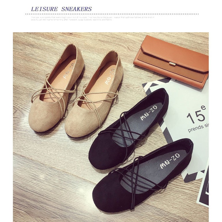 Giày Búp Bê Đan Thun Mới