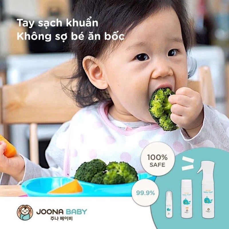 Xịt Diệt Khuẩn Khử Mùi Baby Fresh - JOONA BABY - an toàn cho bé từ sơ sinh