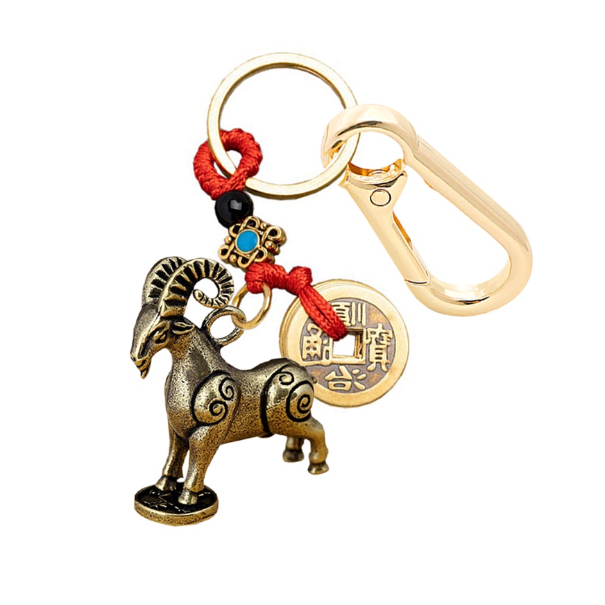 Móc Khoá Đồng Phong Thủy 12 Con Giáp 𝓚𝓞𝓙𝓜𝓐𝓒 - Thập Nhị Địa Chi