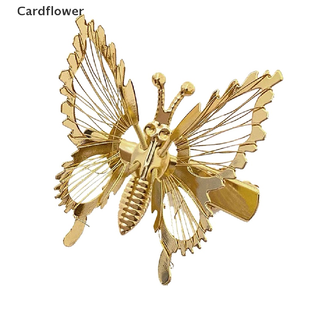 &lt; Cardflower &gt; Kẹp Tóc Hình Chuồn Chuồn Tua Rua Cánh Bướm Bước Lắc Chân Phong Cách Cổ Điển Trang Sức Cho Nữ Đang Giảm Giá