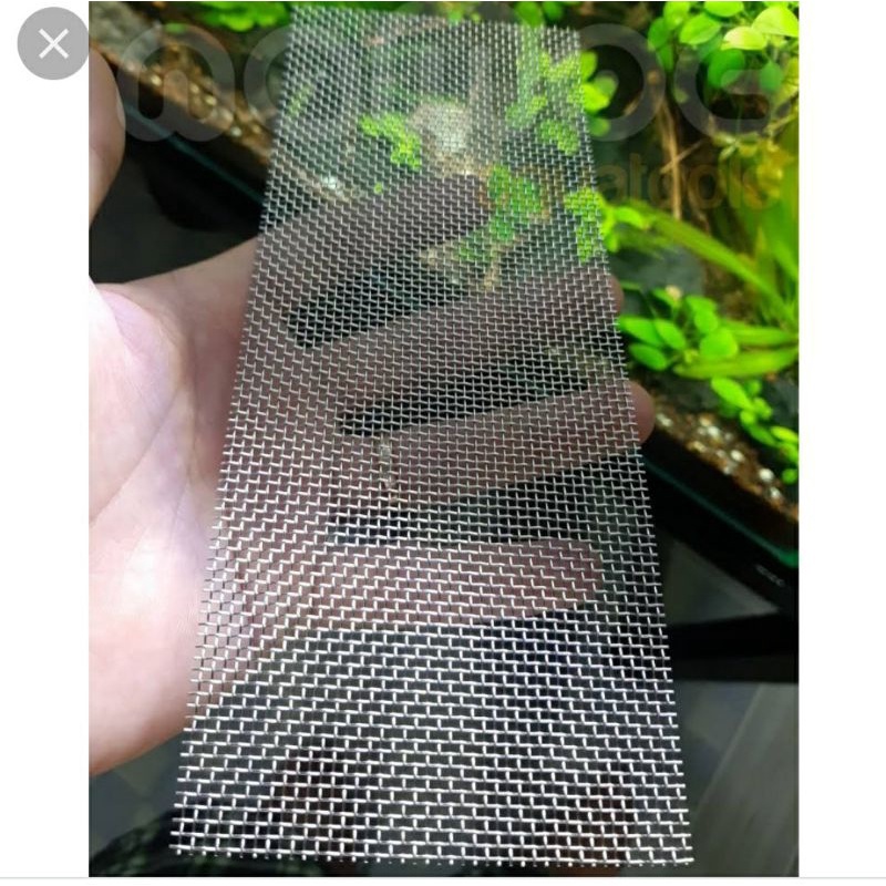 Lưới đan inox 304 ( 14mesh) : ô lưới 1,5mm_ sợi 0,6mm. Làm vĩ  buộc rêu