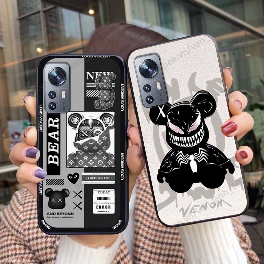 Ốp lưng Xiaomi 12 / Xiaomi 12 Pro hình kaws, bear brick, venom thời trang siêu ngầu