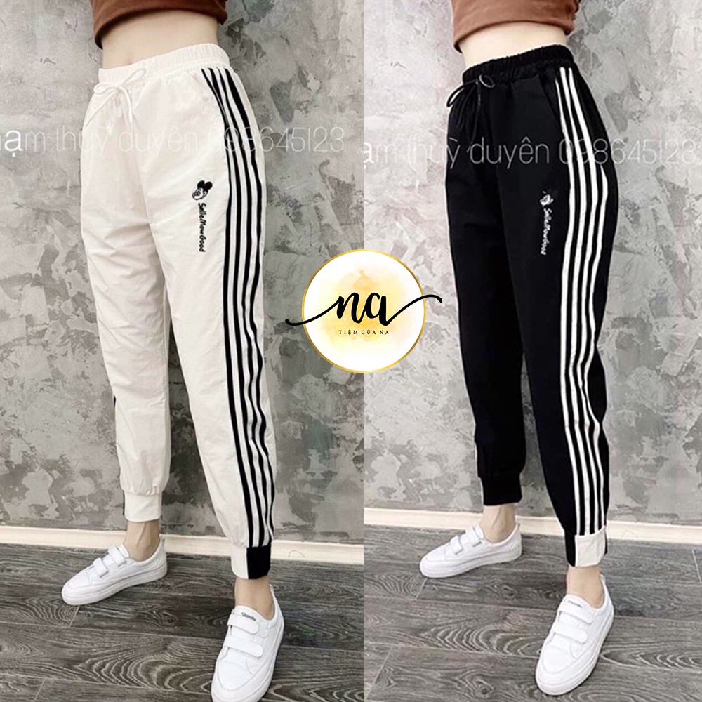 Quần gió kẻ sọc sườn hot trend Na's Store's N017