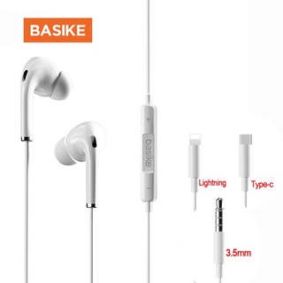 Tai nghe có dây BASIKE-MT32 chất liệu TPE + ABS dài 1.1M cho Huawei Xiaomi