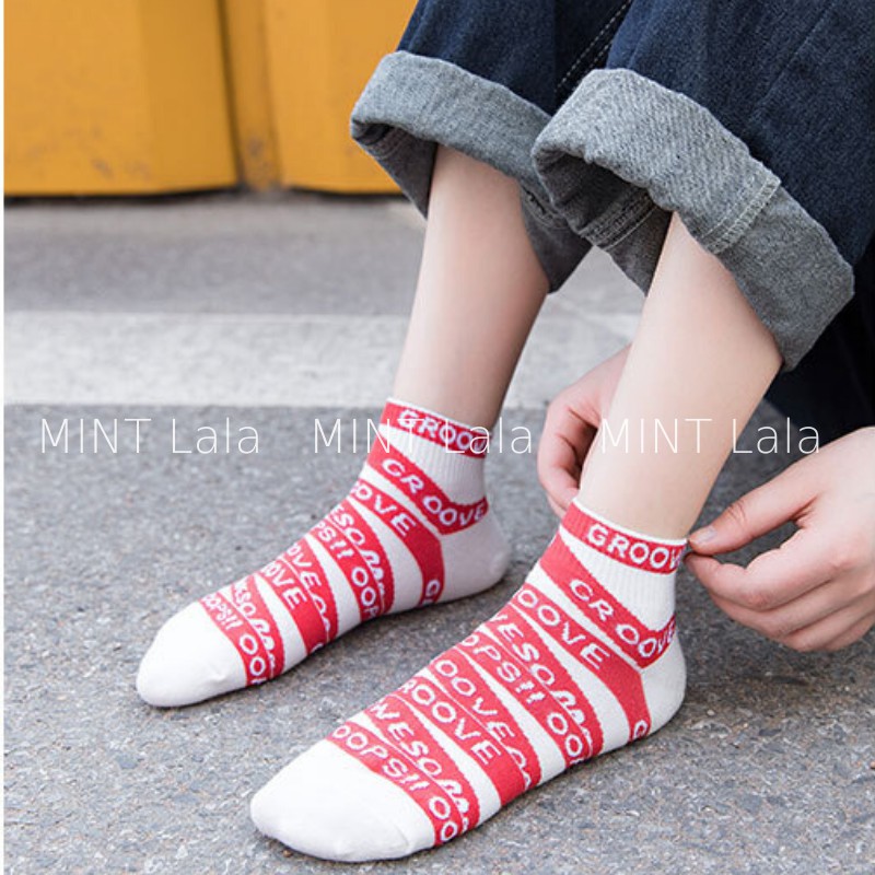 Tất Nữ Cổ Ngắn Họa Tiết Dễ Thương Giá Rẻ