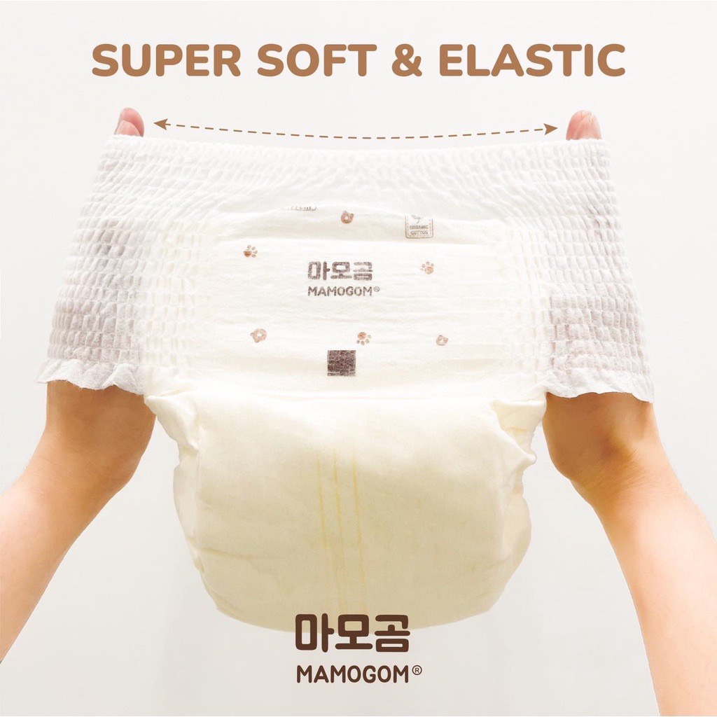 Bỉm dán quần sợi tre organic cao cấp Mamogom Hàn Quốc cho bé đủ size S62/ M52/ L44/ Xl40/ XXL38