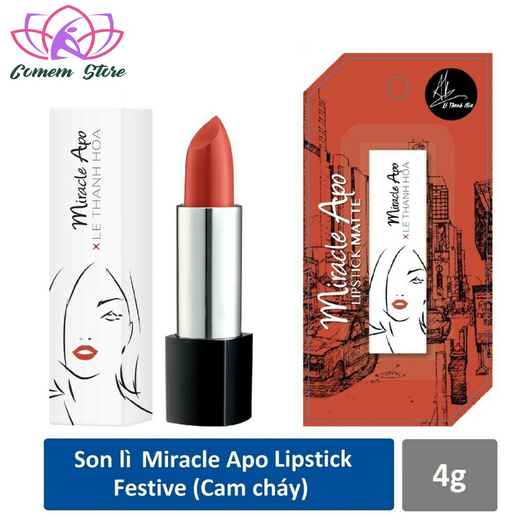 Son lì Miracle Apo Lipstick Matte x Lê Thanh Hòa 4g