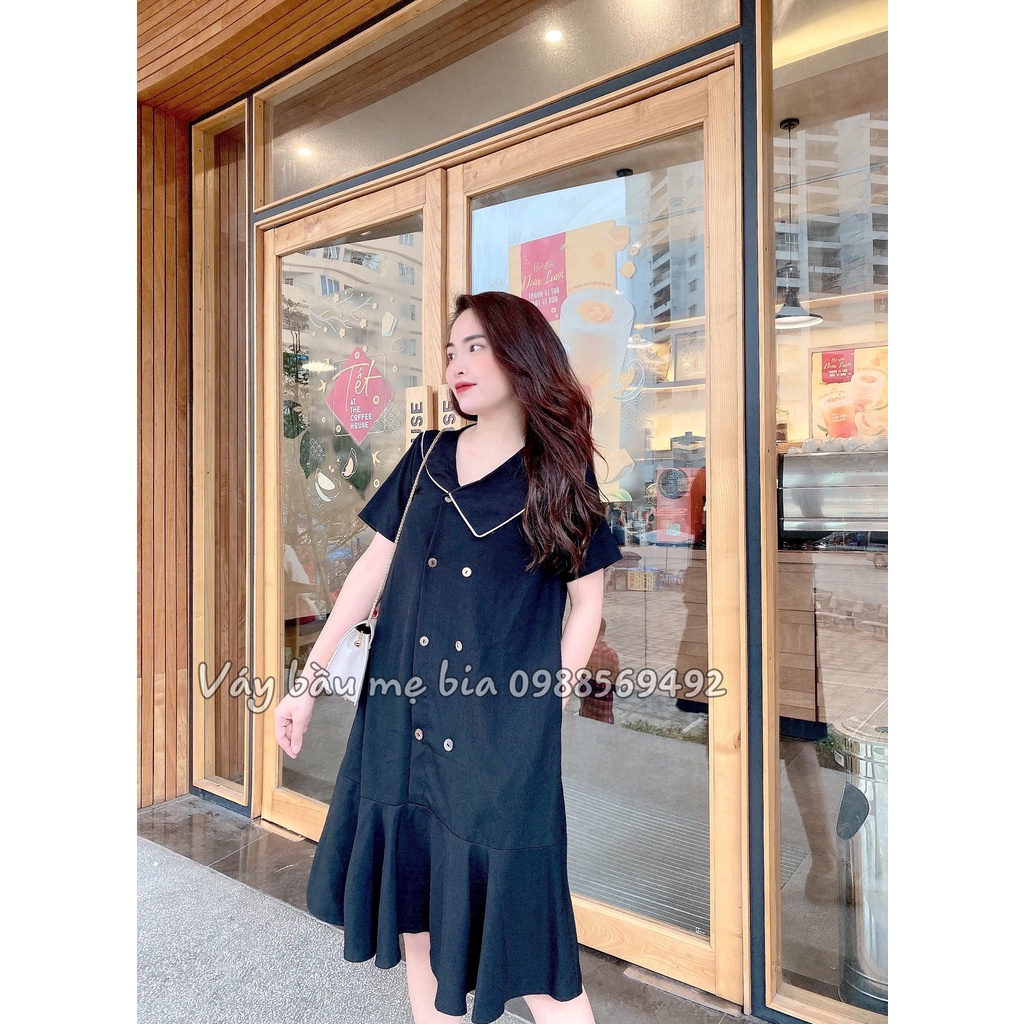 Đầm bầu công sở Váy bầu thiết kế GuMe hàng may riêng theo yêu cầu của khách