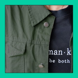 Áo Khoác Kaki Jacket (Màu Rêu)