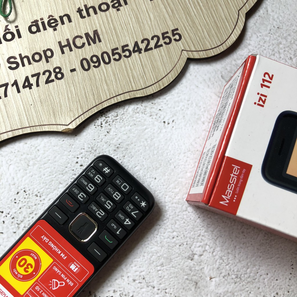 ĐIỆN THOẠI MASSTEL IZI 112 FULLBOX 2 SIM BẢO HÀNH CHÍNH HÃNG ẢNH THẬT + CLIP SHIP GRAB