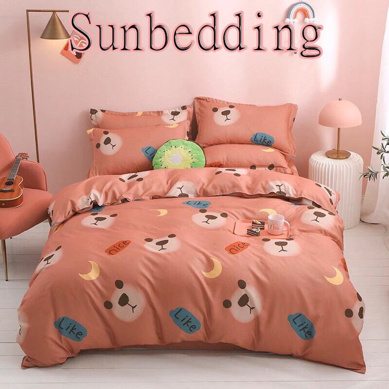 Bộ Chăn Ga Cotton POLY GẤU KẺ LIKEchăn, ga, cotton, ga nệm, chăn ga, cotton poly, chăn nệm, chăn ga gối, bedding️