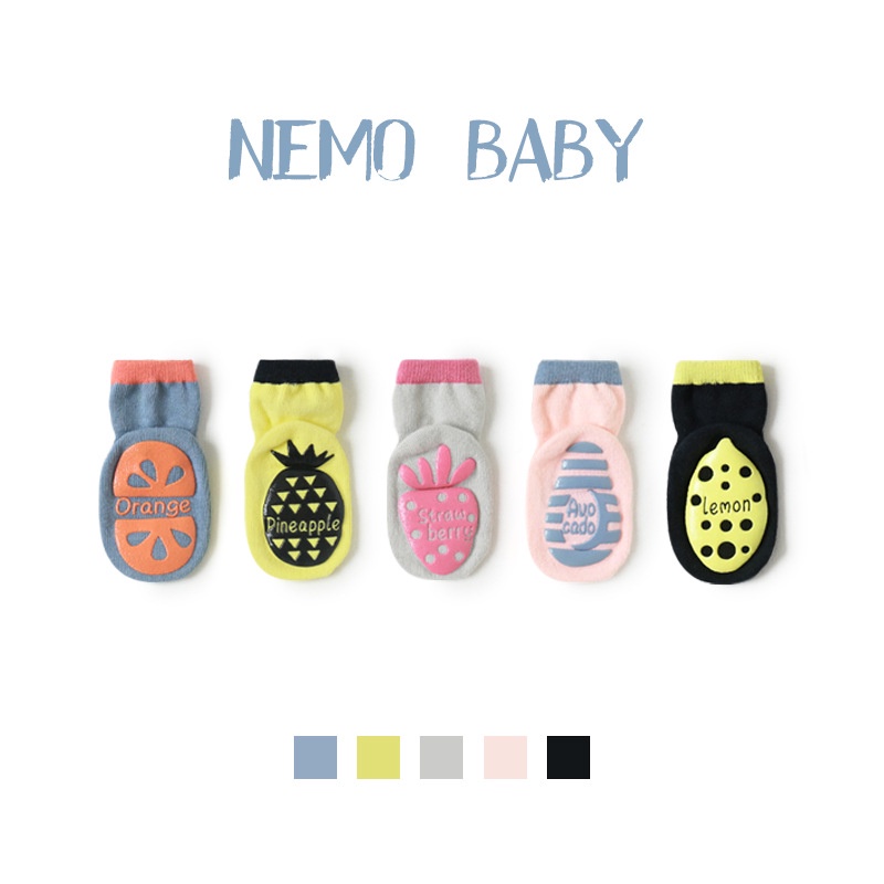 Tất vớ chống trượt cho bé trai bé gái chất cotton dày mịn mềm ấm thoáng khí không bai xù