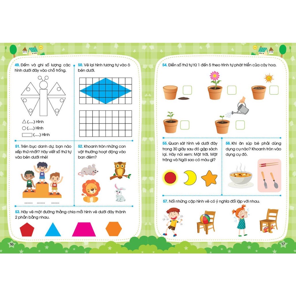 Sách - Rèn Luyện Não Trái Não Phải - Dành cho trẻ 4-5 tuổi