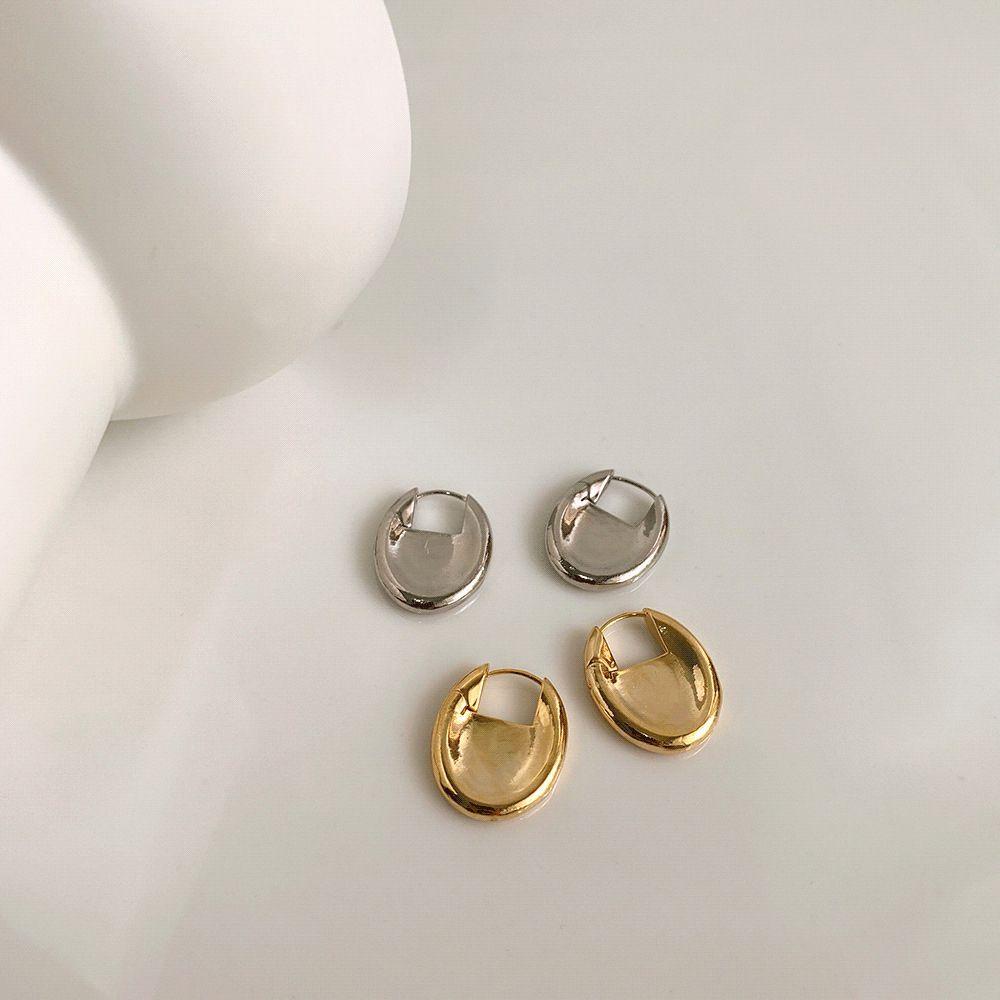 USNOW Khuyên Tai Vòng Đơn Giản Thời Trang Punk Cá Tính