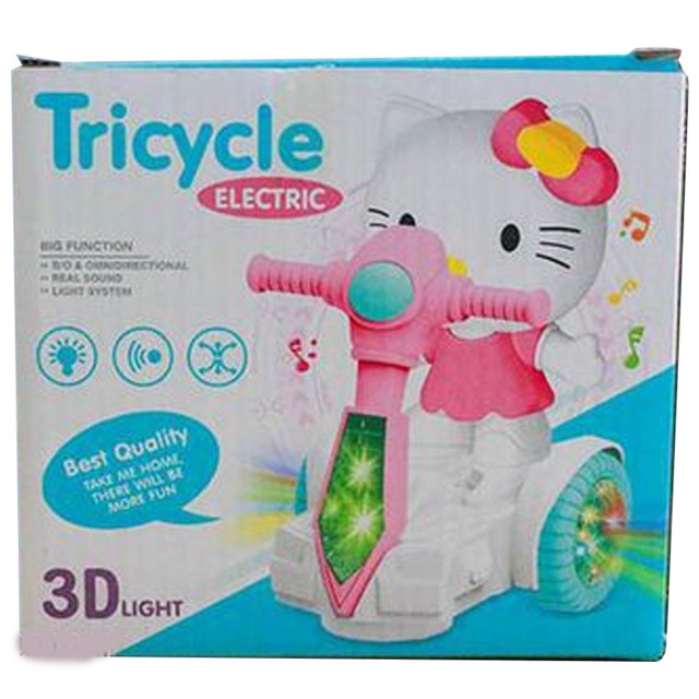 LỒNG ĐÈN MÈO KITTY CHẠY XE