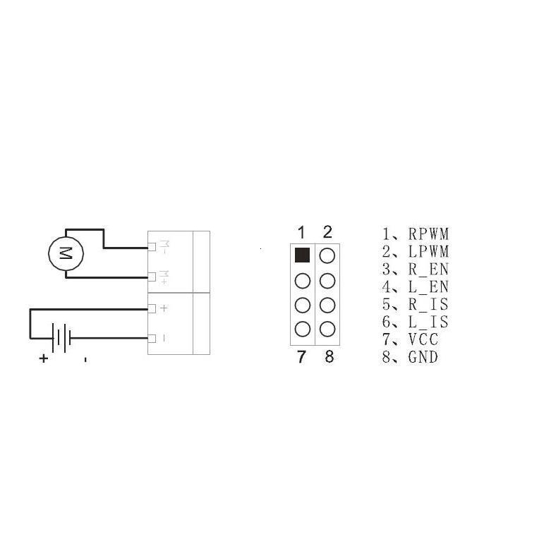 Mô đun công suất cao hình H đôi BTS7960 dành cho xe hơi