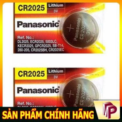 Pin nút áo Panasonic CR2025 CR2032 Lithium 3V - Made in Indonesia dùng cho điều khiển từ xa, chìa khoá điện tử...